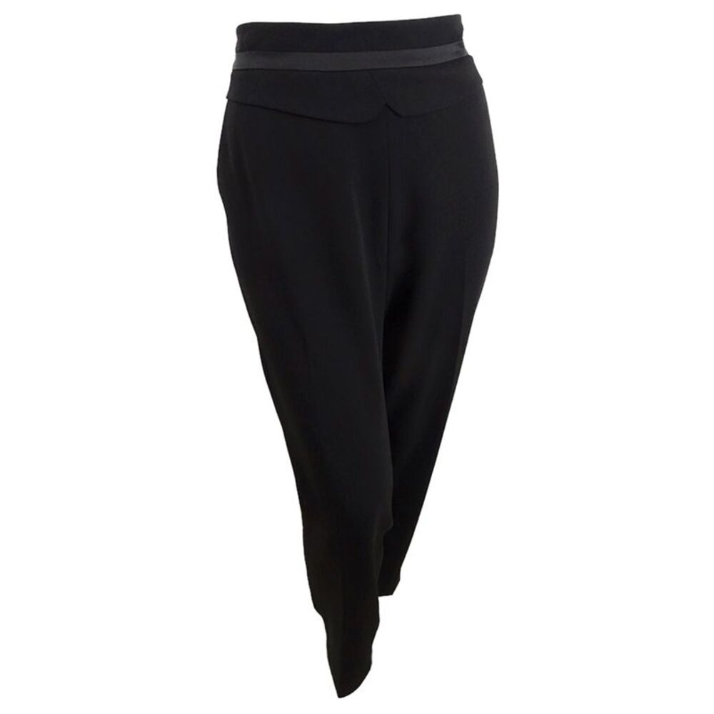 Calvin Klein Women's Plus Size High-Waist Tuxedo Pants - Black